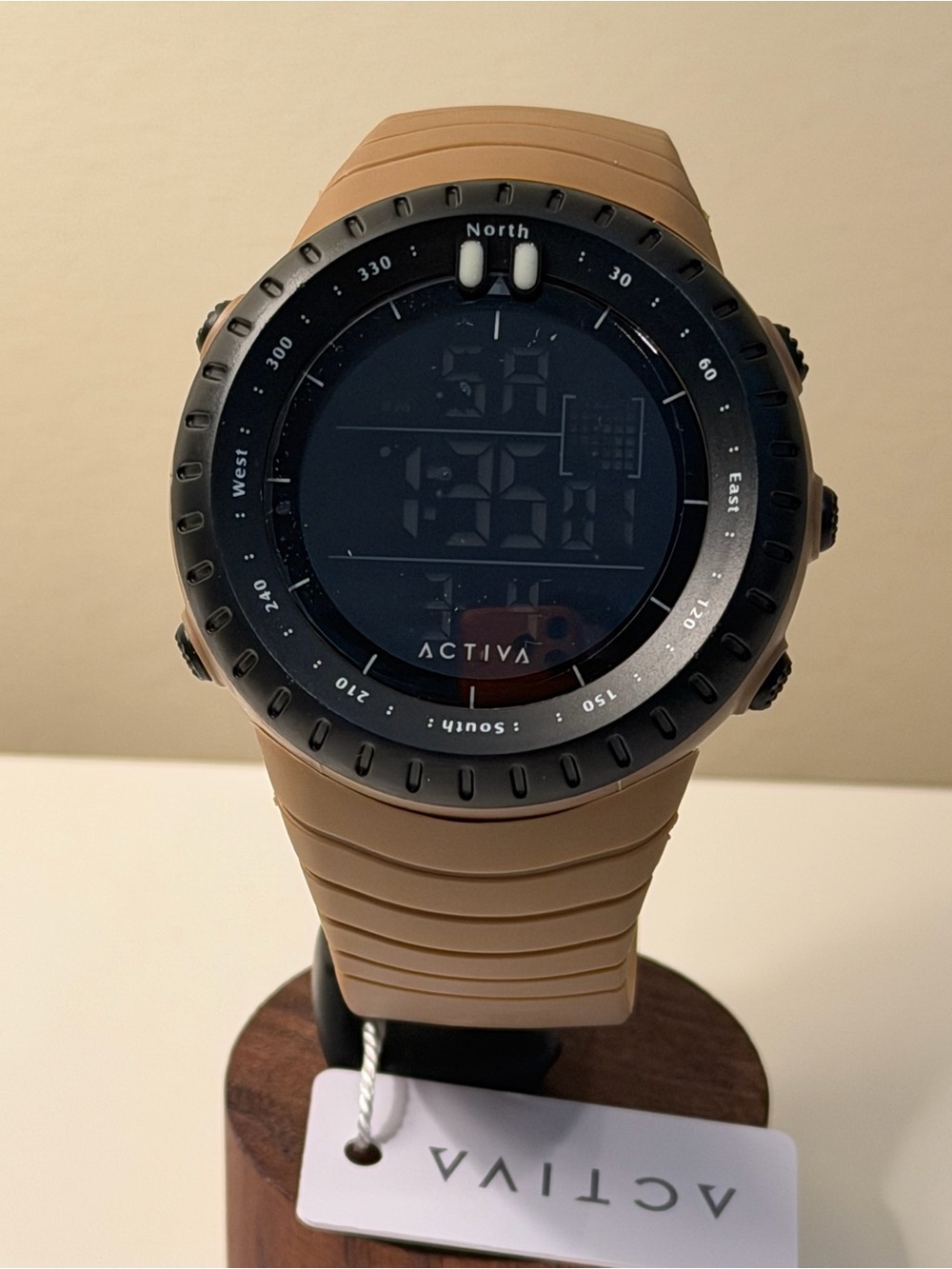 NEW Activa Odyssey X Invicta Digital Sports Watch – Tan, 53mm
